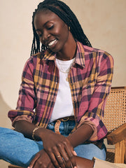 Faherty Legend Sweater Shirt - Lily Plaid by Harbour Thread