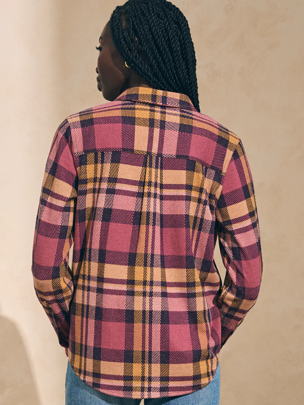 Faherty Legend Sweater Shirt - Lily Plaid by Harbour Thread