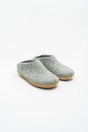 Glerups Men's Open Heel Slipper - Grey by Harbour Thread