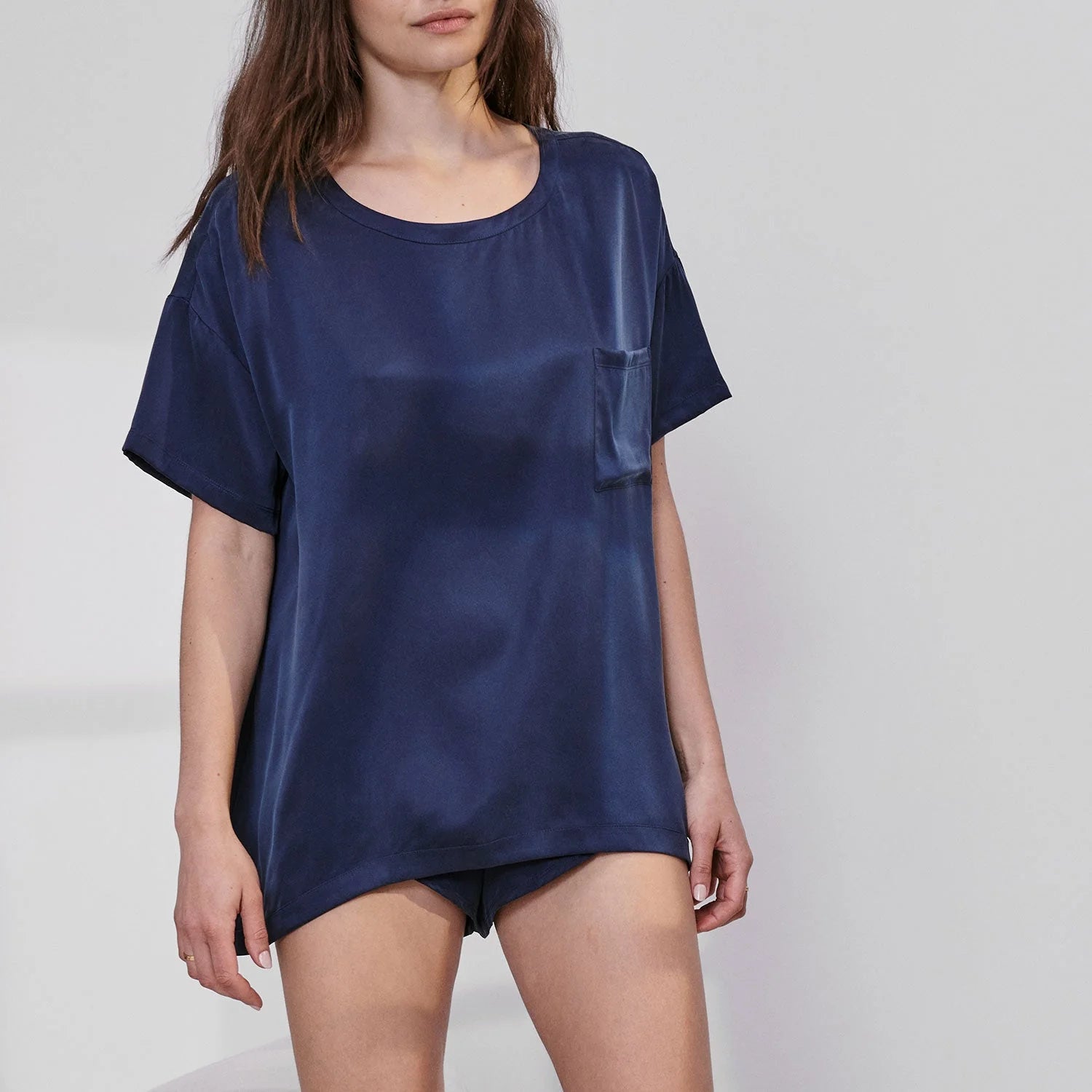 LUNYA Washable Silk Tee Set - Deep Blue by Harbour Thread