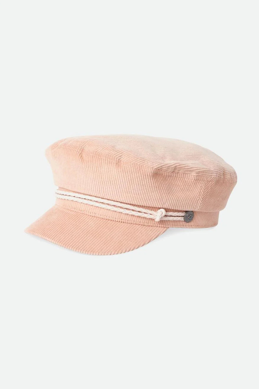 Brixton Fiddler Cap - Soft Pink Cord by Harbour Thread
