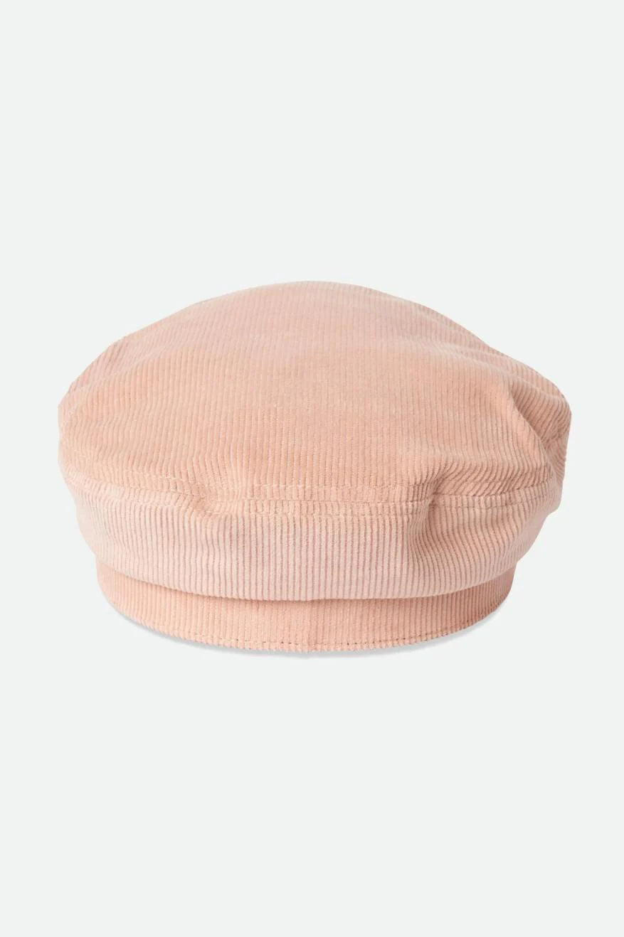 Brixton Fiddler Cap - Soft Pink Cord by Harbour Thread