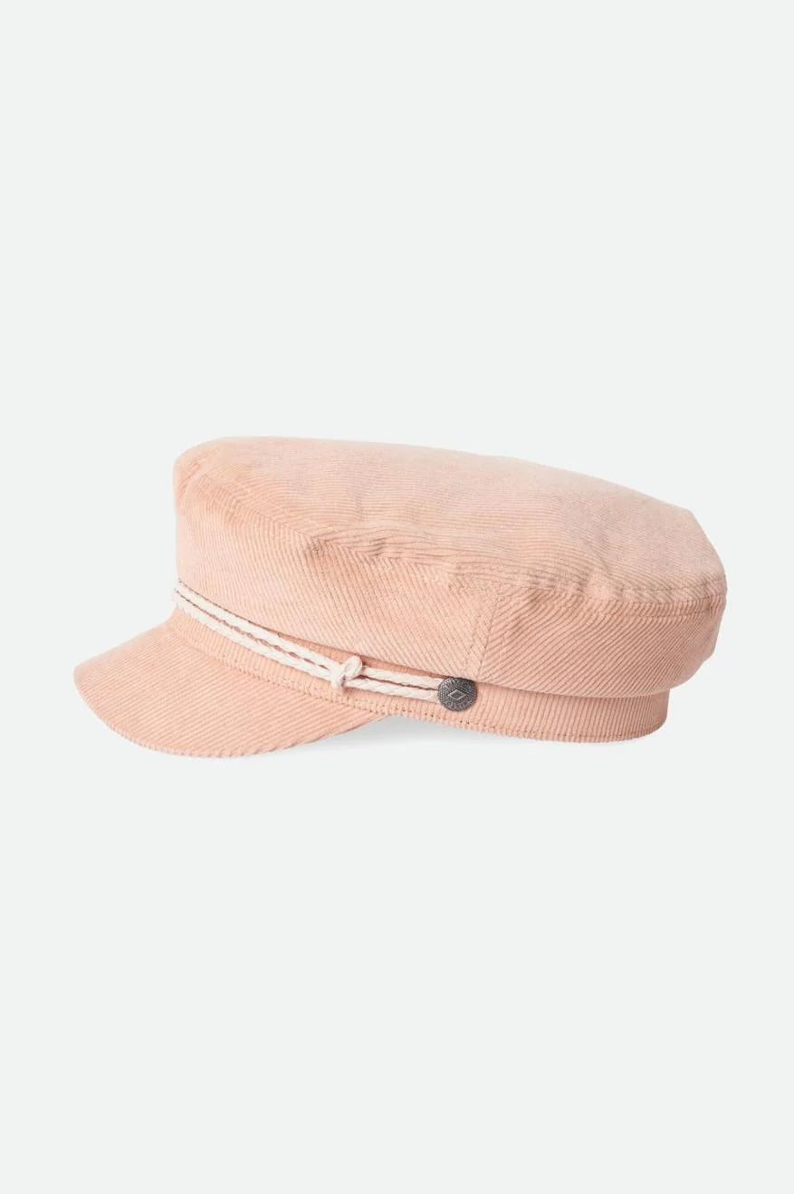 Brixton Fiddler Cap - Soft Pink Cord by Harbour Thread