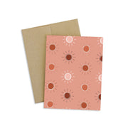 Boho Suns Greeting Card by Harbour Thread