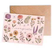 Congrats Floral Card by Harbour Thread