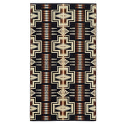 Pendleton Harding Oversized Spa Towel - Black by Harbour Thread