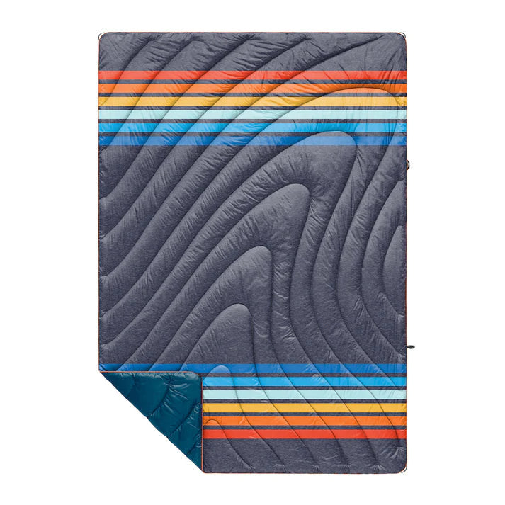 Rumpl Original Puffy Blanket (1 Person) - Coast Retro Rays by Harbour Thread