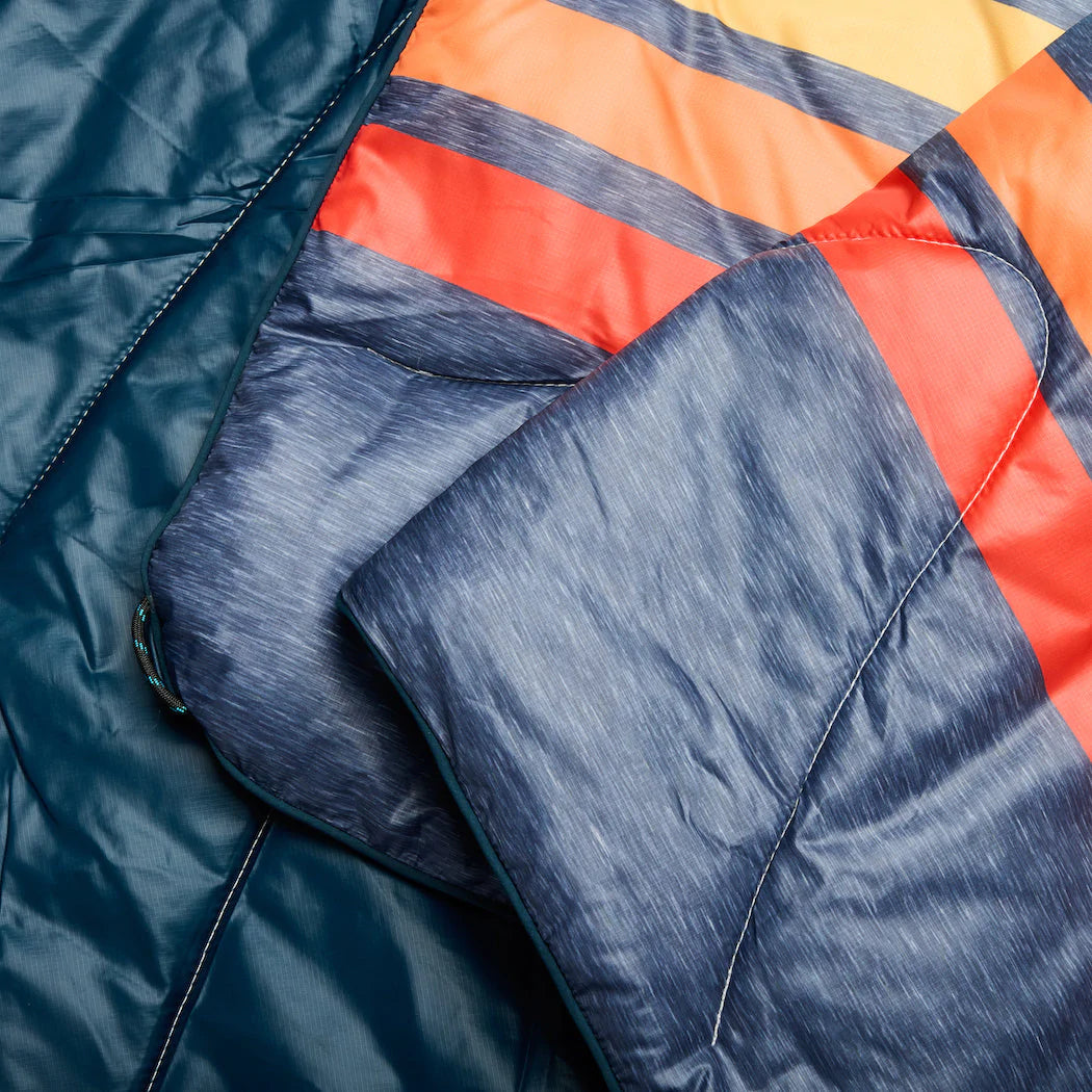 Rumpl Original Puffy Blanket (1 Person) - Coast Retro Rays by Harbour Thread