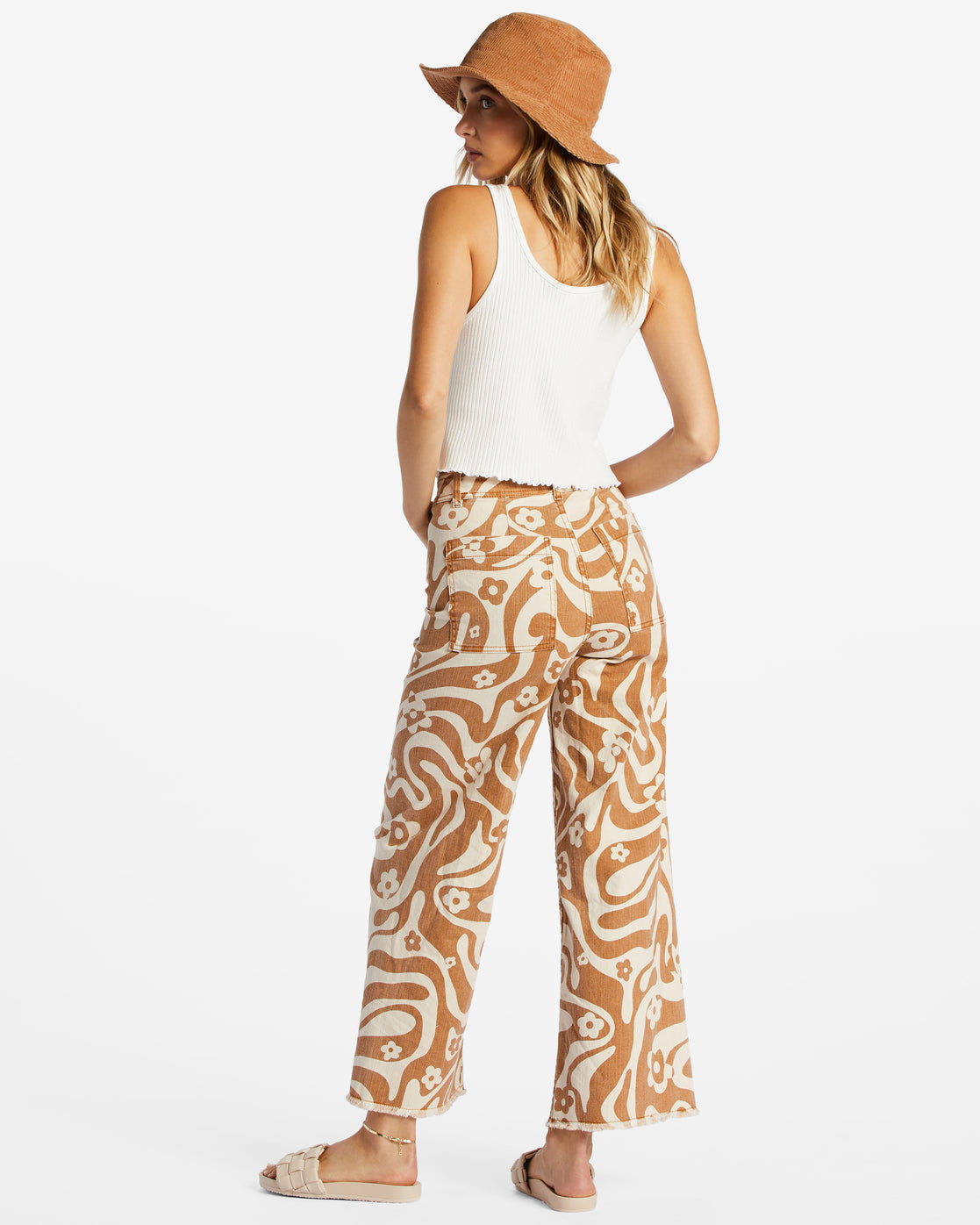 Billabong Free Fall Print Wide Leg Pants - Cider by Harbour Thread