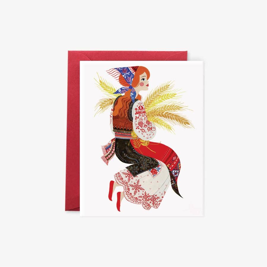 Golden Fields Card by Harbour Thread