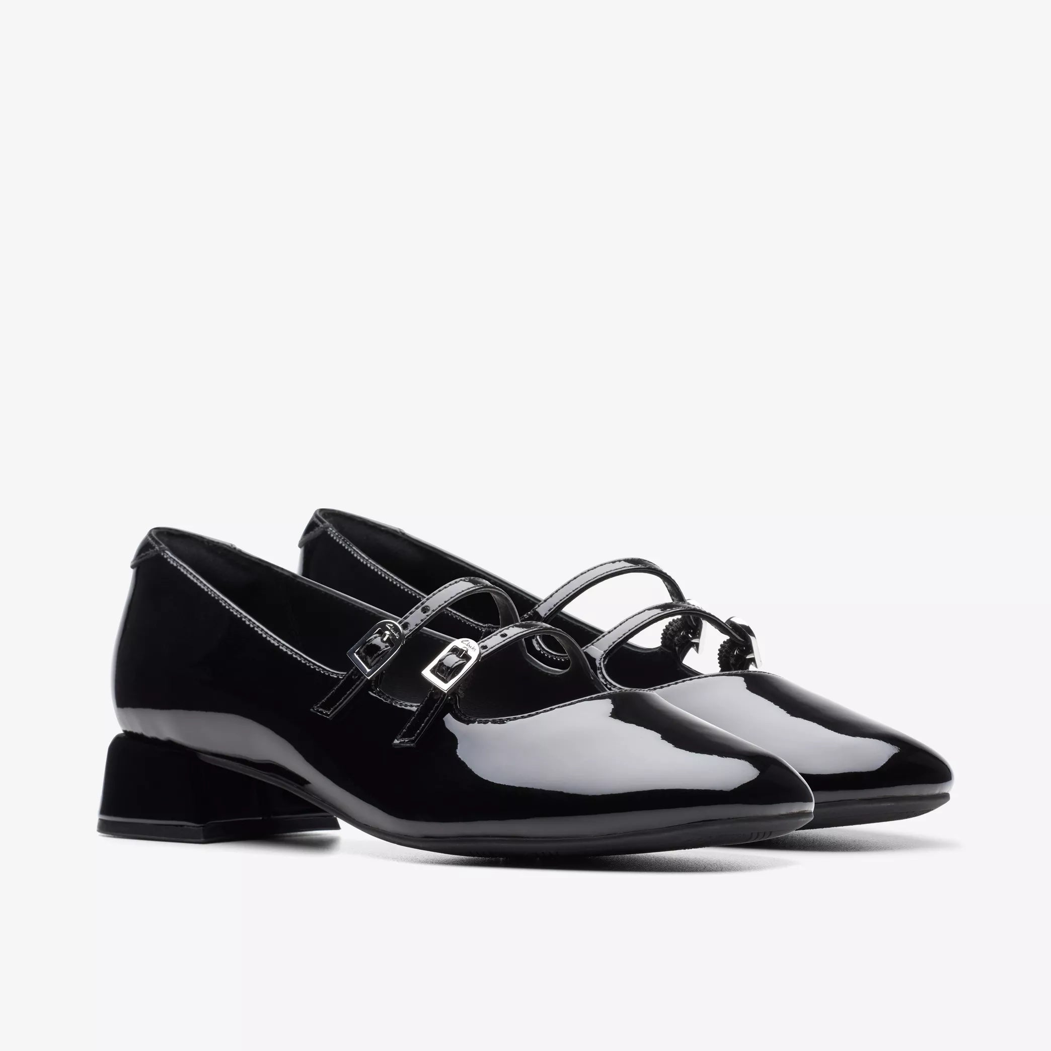 Clarks Daiss30 Shine Mary-Jane - Black Patent by Harbour Thread