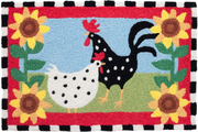 Jellybean 20X30 Funky Chickens Rug by Pet Food Warehouse