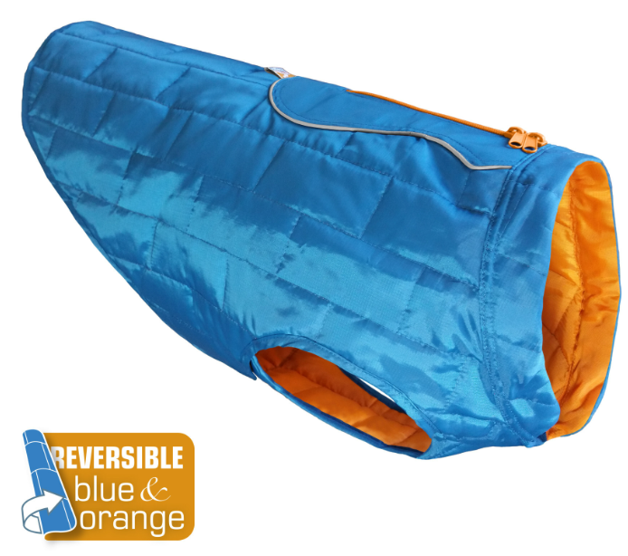 Kurgo Loft Jacket Extra Large Costal Blue/Orange by Pet Food Warehouse