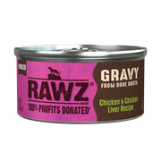 Rawz Chicken & Chicken Liver Gravy Cat Canned 3oz by Pet Food Warehouse