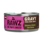 Rawz Chicken & Chicken Liver Gravy Cat Canned 5.5oz by Pet Food Warehouse
