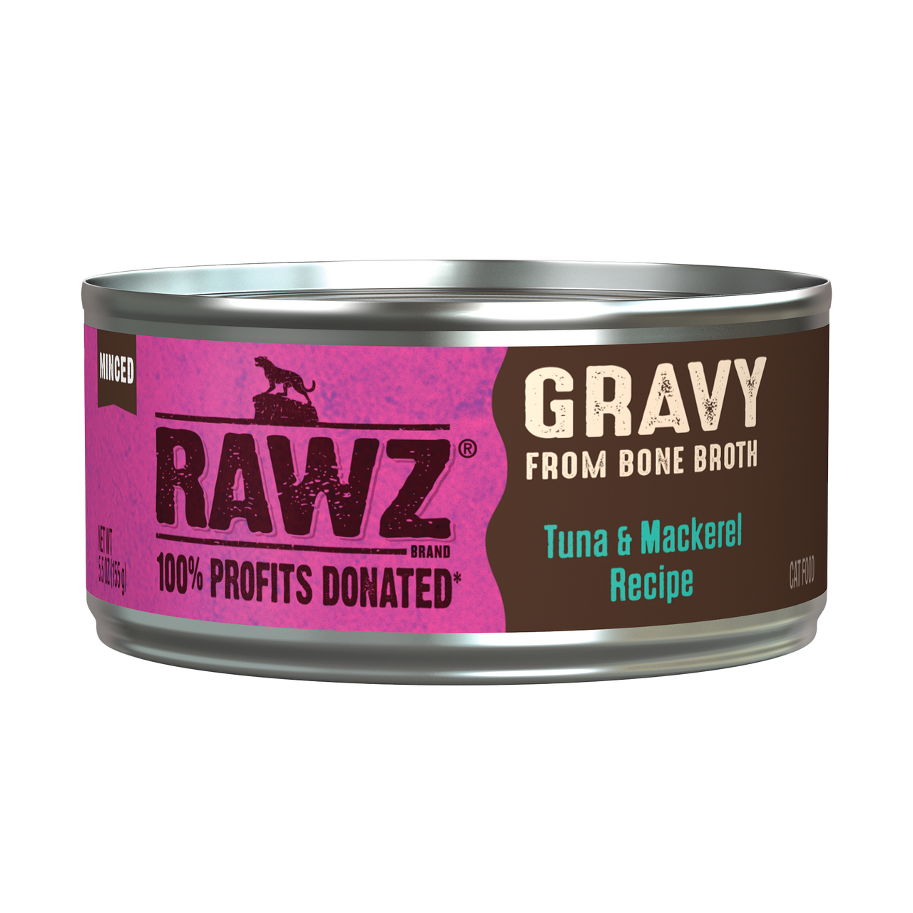 Rawz Tuna & Mackerel Gravy Cat Canned 5.5oz by Pet Food Warehouse
