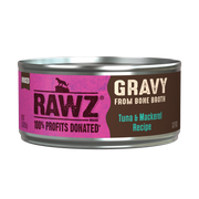Rawz Tuna & Mackerel Gravy Cat Canned 5.5oz by Pet Food Warehouse