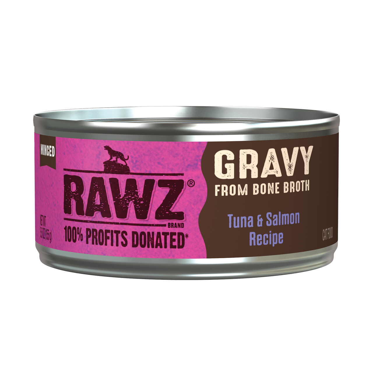 Rawz Tuna & Salmon Gravy Cat Canned 5.5oz by Pet Food Warehouse