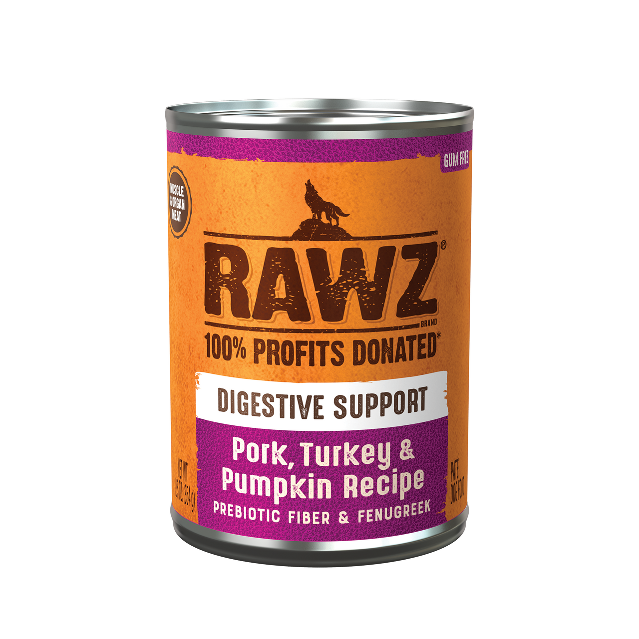 Rawz Digestive Pork,Turkey & Pumpkin Dog Canned 12.5oz. by Pet Food Warehouse