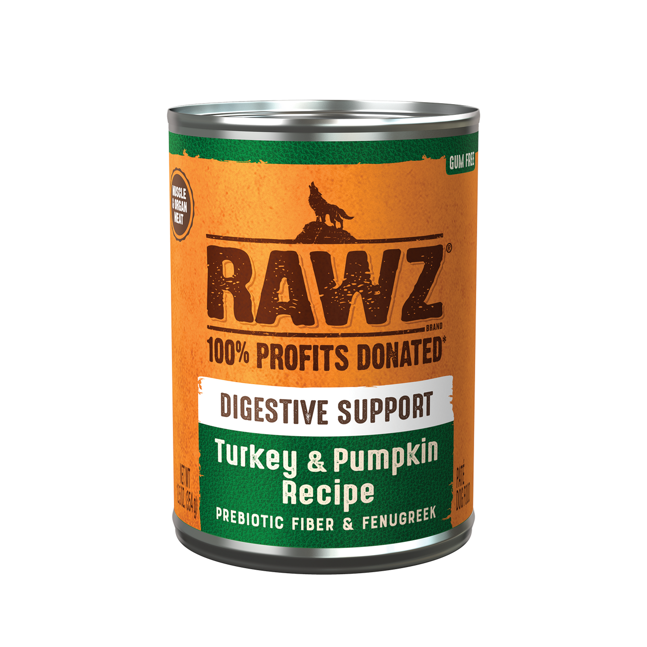 Rawz Digestive Turkey & Pumpkin Dog Canned 12.5oz. by Pet Food Warehouse