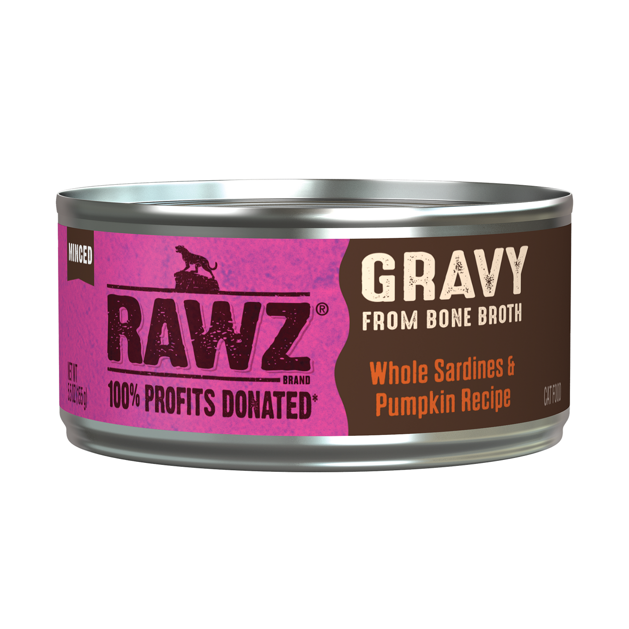 Rawz Sardine & Pumpkin Gravy Cat Canned 5.5oz by Pet Food Warehouse