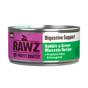 Rawz Digestive Support & Rabbit Green Mussel Cat Canned 5.5oz. by Pet Food Warehouse