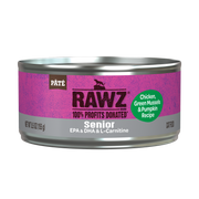 Rawz Chicken ,Green Mussels & Pumpkin Senior Cat Canned 5.5oz. by Pet Food Warehouse