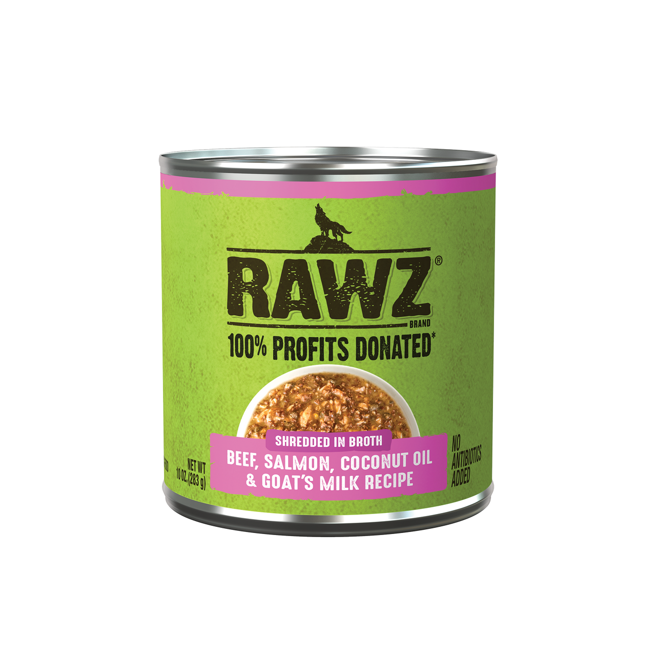 Rawz Shredded Beef, Salmon & Coconut Oil Dog Food 10oz by Pet Food Warehouse