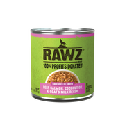 Rawz Shredded Beef, Salmon & Coconut Oil Dog Food 10oz by Pet Food Warehouse