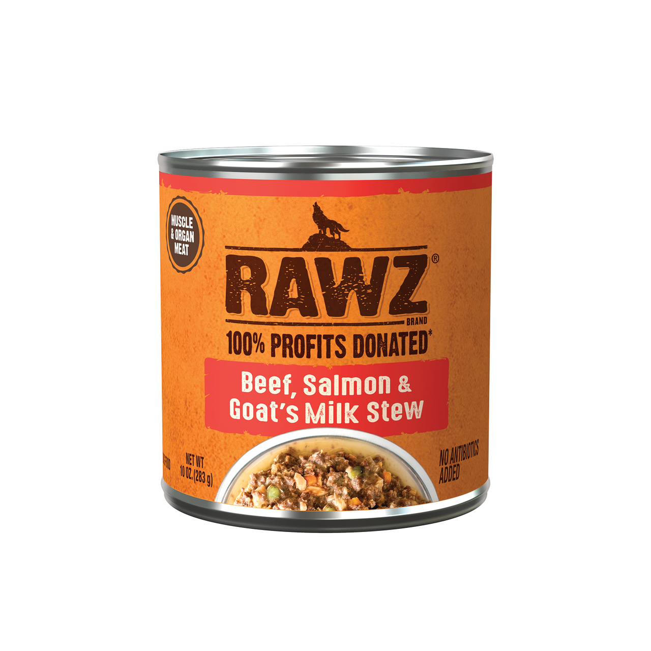 Rawz Beef, Salmon & Goat’s Milk Stew Dog Food 10oz by Pet Food Warehouse