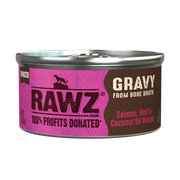 Rawz Salmon,Beef & Coconut Oil Gravy Cat Canned 3oz by Pet Food Warehouse