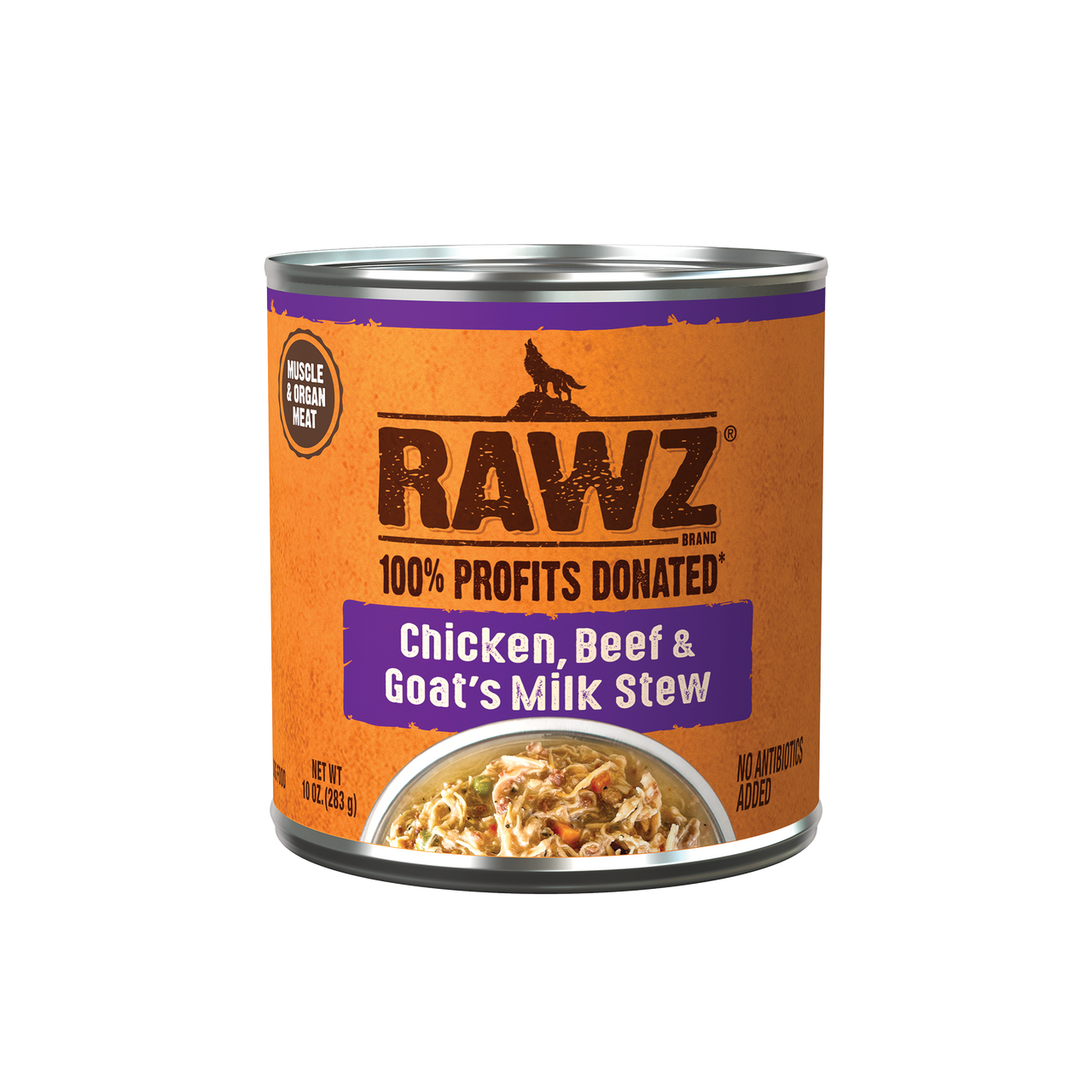 Rawz Chicken, Beef & Goat’s Milk Stew Dog Food 10oz by Pet Food Warehouse