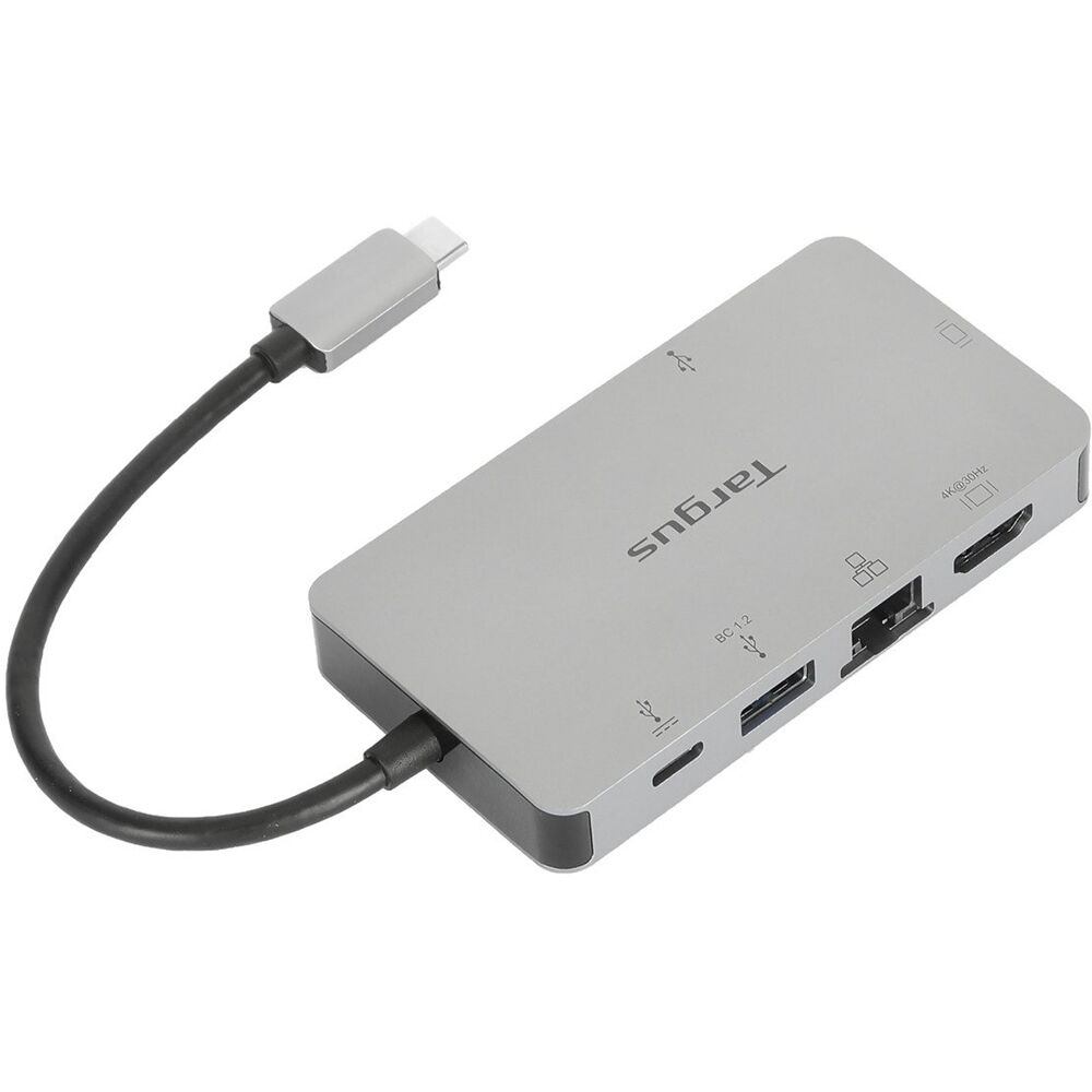 Targus USB-C Dual Port 4K Video Docking Station with HDMI/VGA and 100W PD Pass-Thru Space Gray by Small Dog Electronics