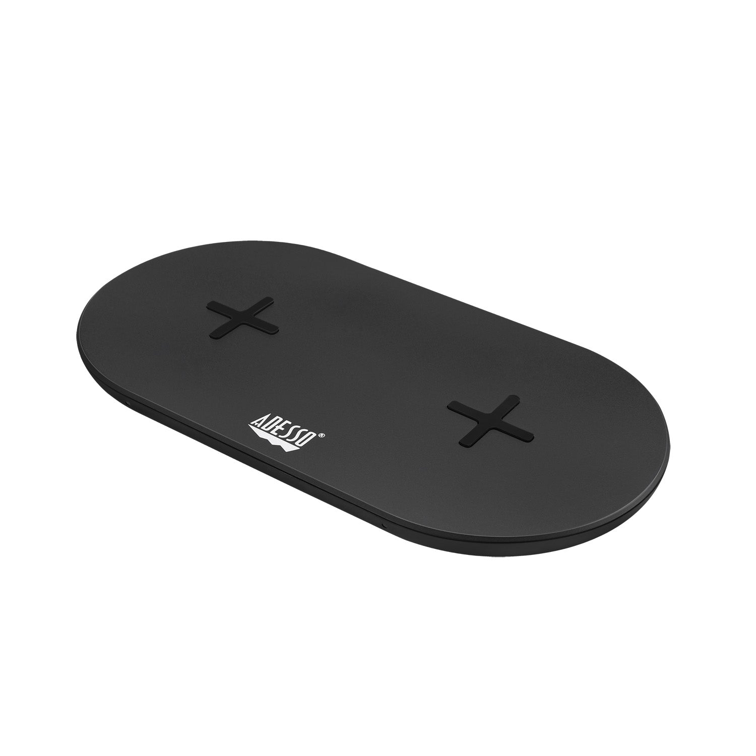 Adesso 15W Max Qi-Certified Dual 2-Coil Wireless Fast Charging Pad by Small Dog Electronics