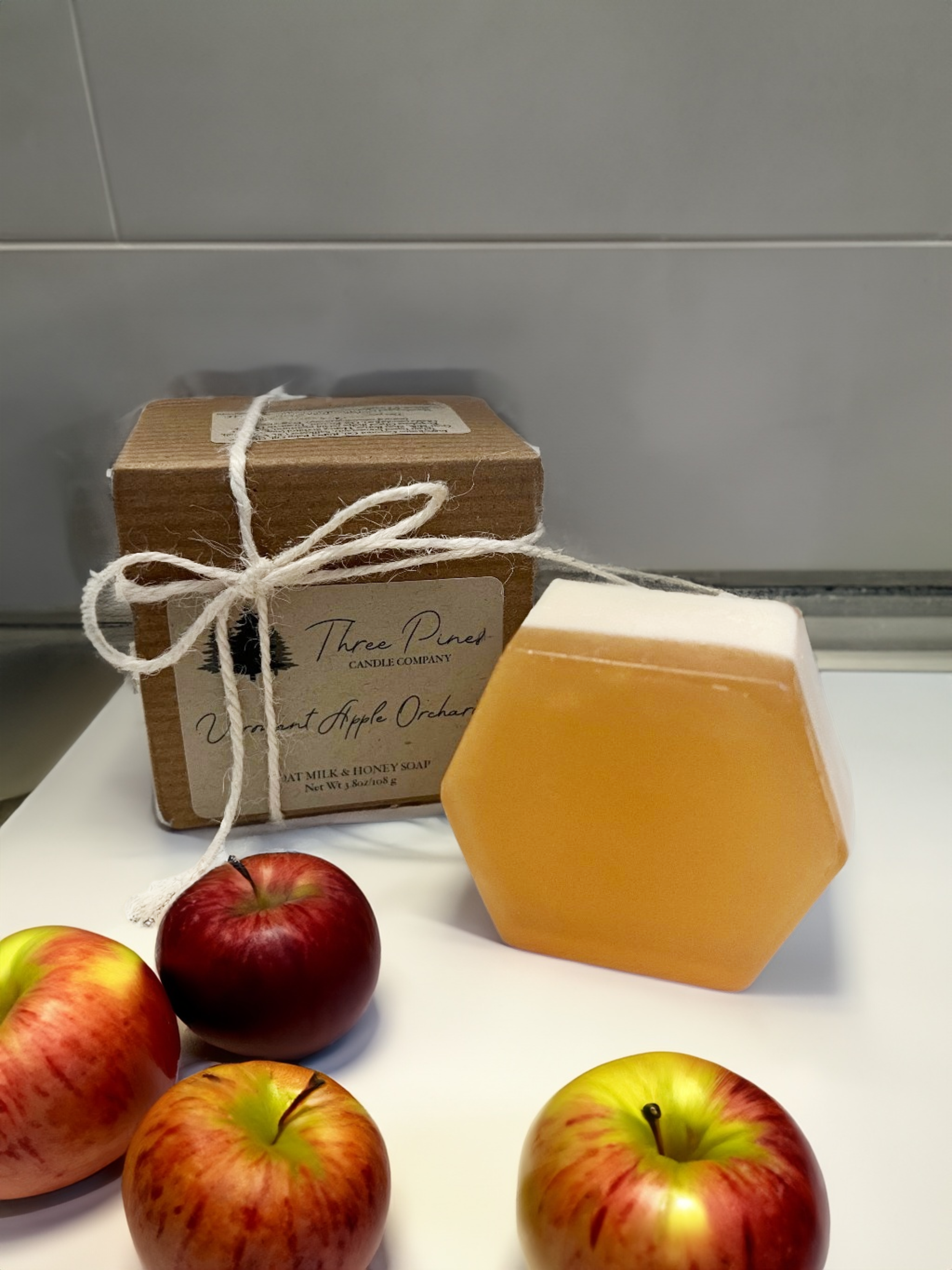 Vermont Apple Orchard Honey and Goat's Milk Soap by Three Pines Candle Company