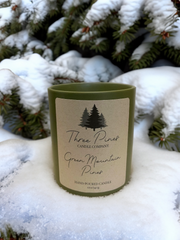 Green Mountain Pines 12oz Candle by Three Pines Candle Company