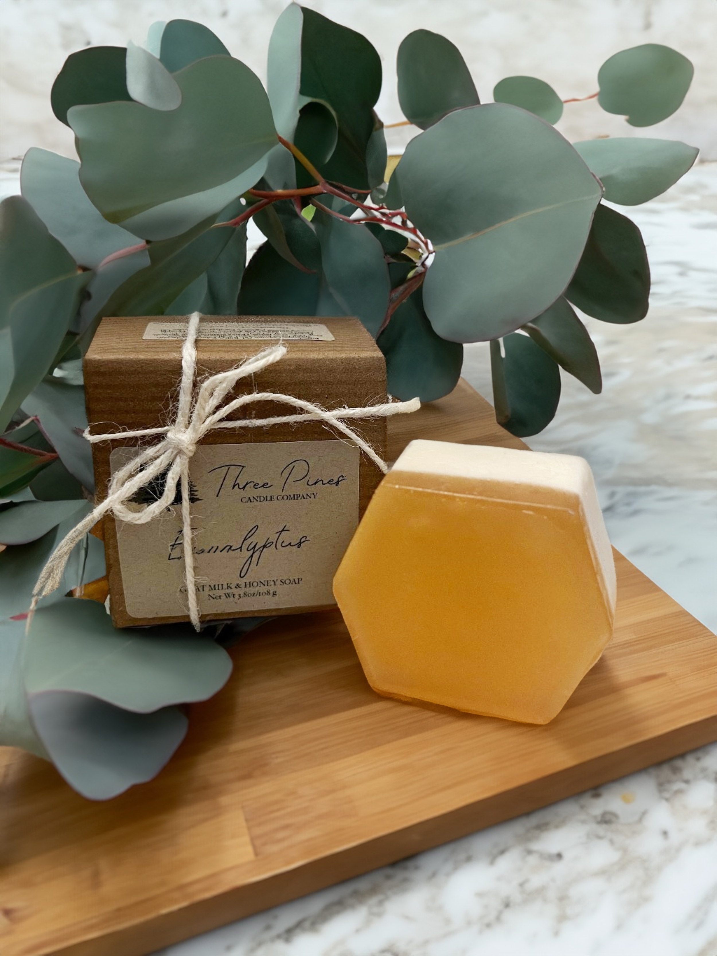 Eucalyptus Honey and Goat's Milk Soap by Three Pines Candle Company