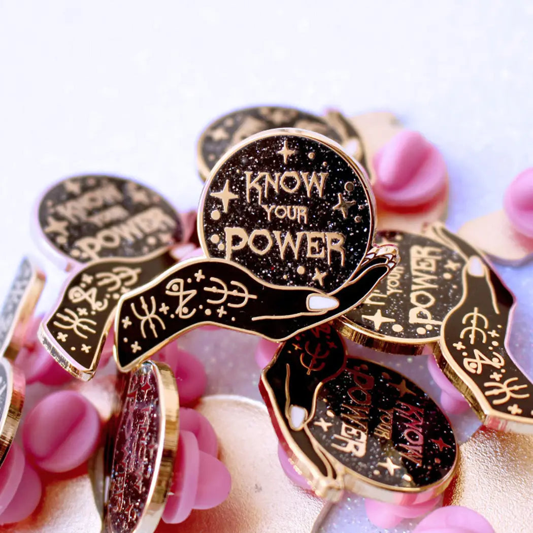 Glitter Punk Enamel Pins by Wild Lark