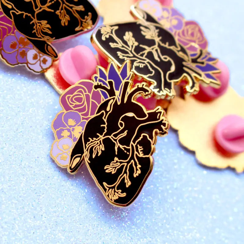 Glitter Punk Enamel Pins by Wild Lark
