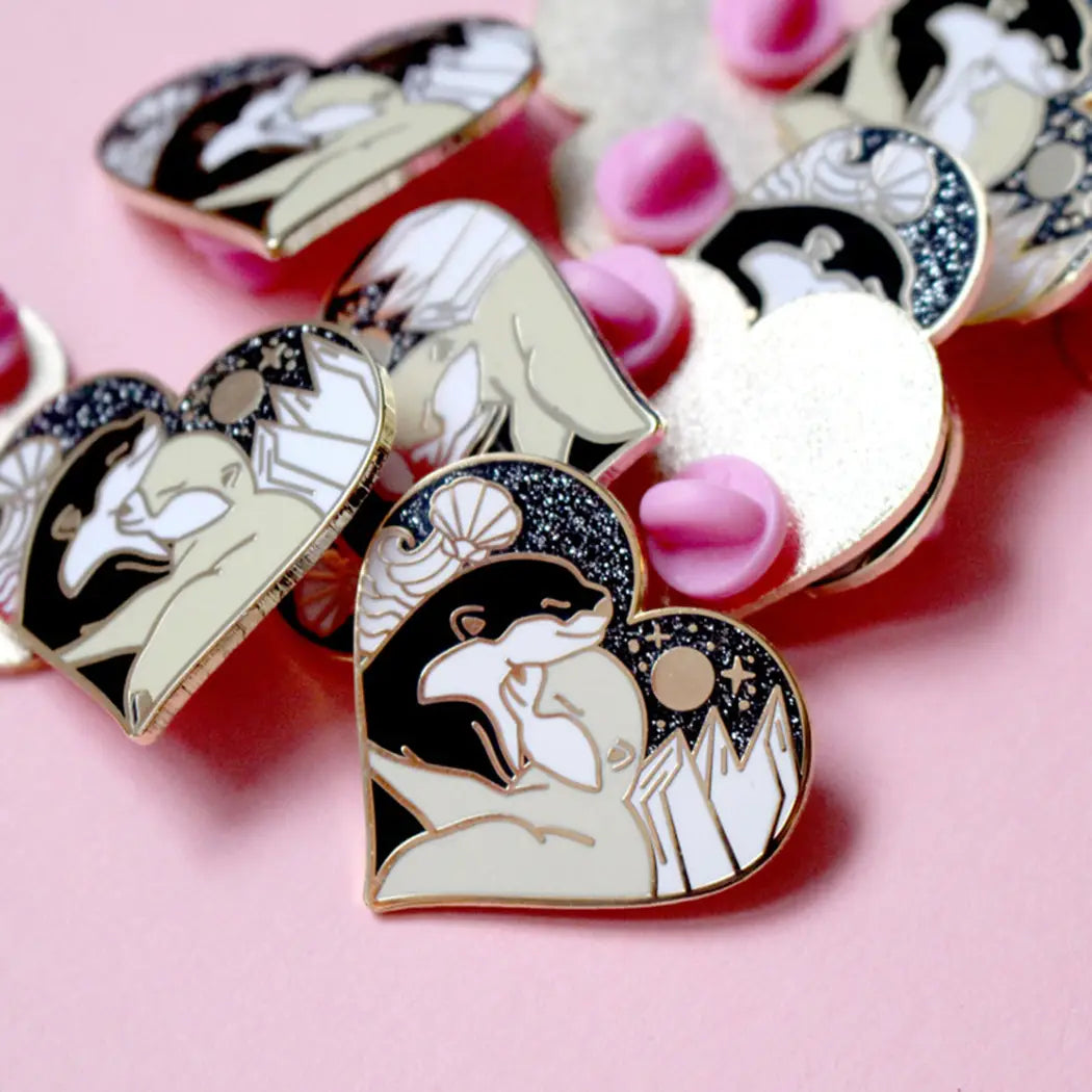 Glitter Punk Enamel Pins by Wild Lark