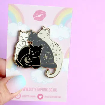 Glitter Punk Enamel Pins by Wild Lark