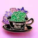 Glitter Punk Enamel Pins by Wild Lark