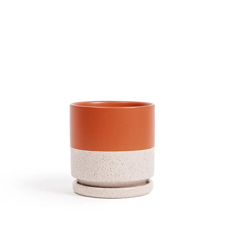 6.5" Gemstone Pot - with Water Saucer by Wild Lark