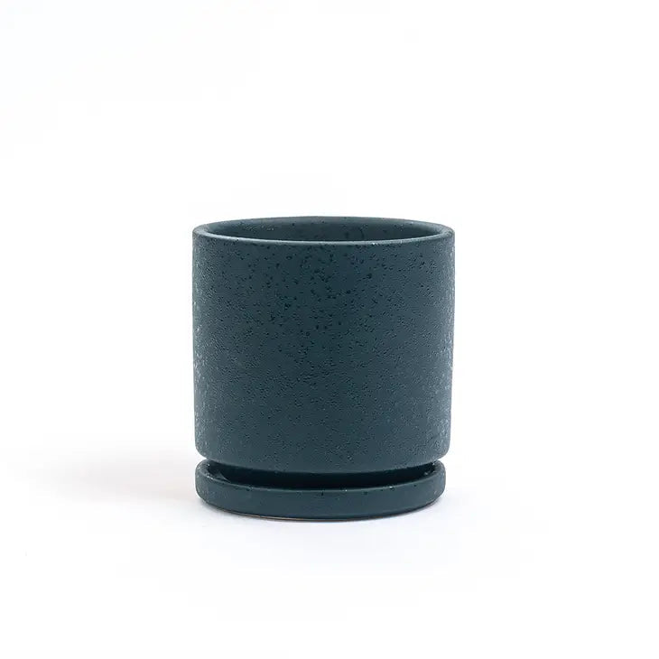 6.5" Gemstone Pot - with Water Saucer by Wild Lark