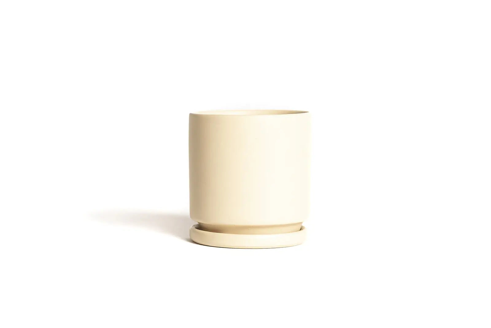 8.25" Fresco Cylinder Pots with Water Saucers by Wild Lark