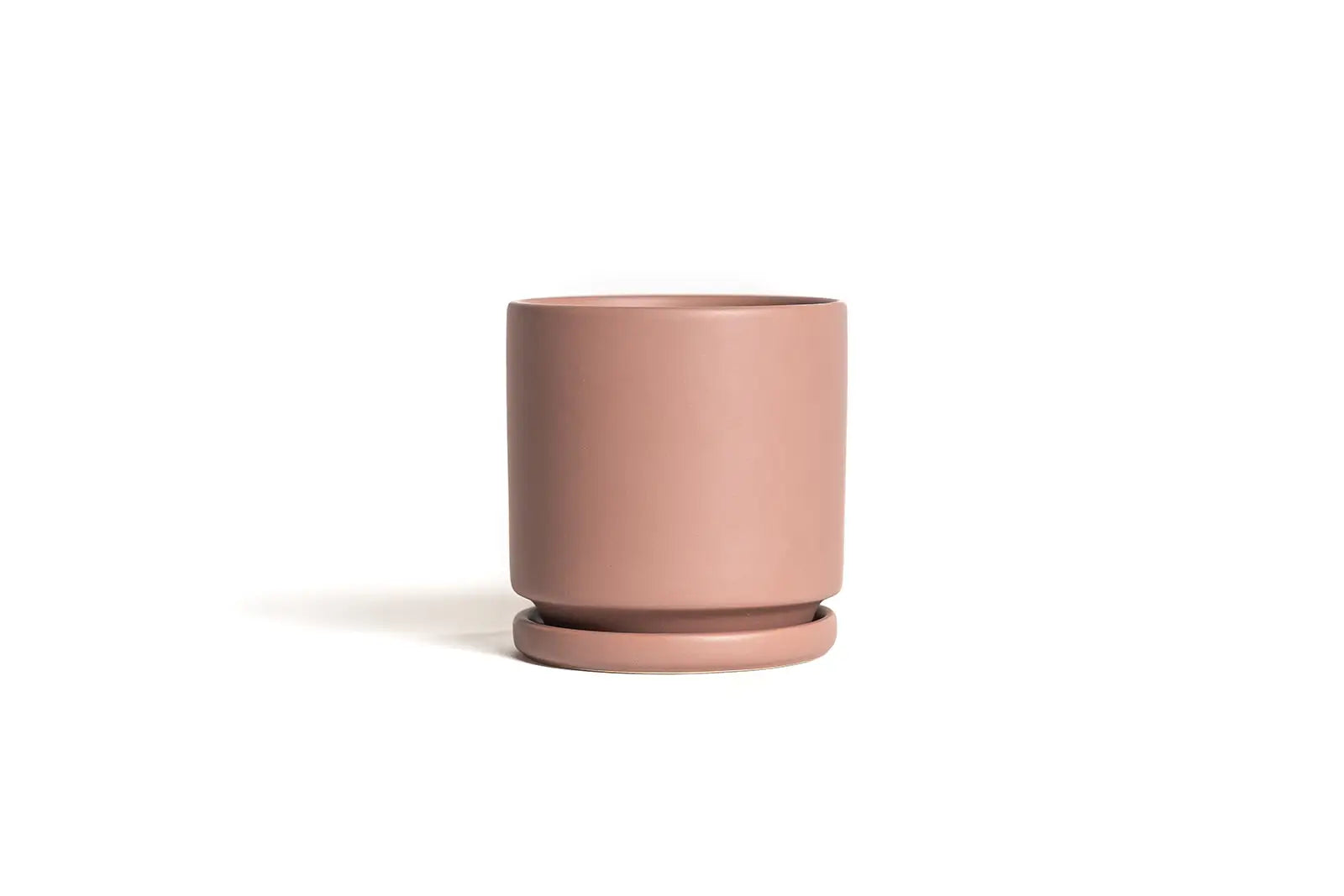 8.25" Fresco Cylinder Pots with Water Saucers by Wild Lark