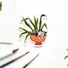 Cat and Plant Stickers by Wild Lark