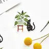 Cat and Plant Stickers by Wild Lark