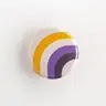 Retro Pride Rainbow Buttons Pins by Wild Lark