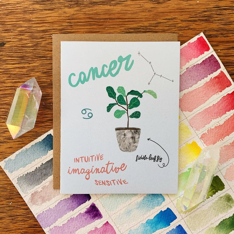 Zodiac Greeting Card - Jess W. by Wild Lark